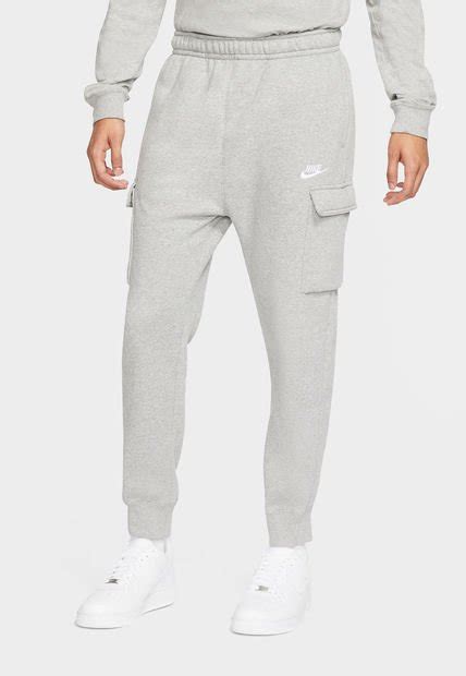 Pantalón de Buzo Nike M NSW CLUB PANT CARGO BB Gris Calce Regular