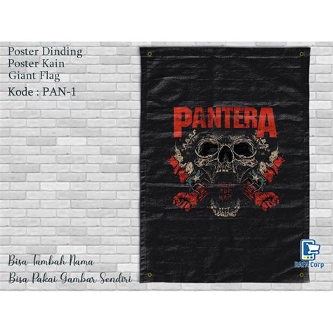 Jual Poster Kain Band Hiasan Dinding Pantera Poster Printing Band