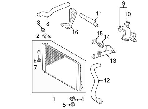 Toyota Sienna Radiator Coolant Hose Upper Lower 3 3 Liter To 9 05 Sienna To 9 05