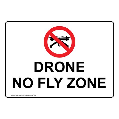 Facilities Security Notice Sign - Drone No Fly Zone