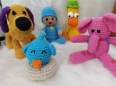 Turma Do Pocoyo Pelucia 4 Pcs Grande Elly Pato Loula 080 Elo7