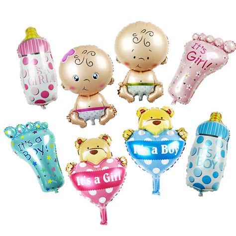 5 Pieces Baby Shower Foil Balloons For Baby Shower Of Baby Boy/ Girl ...