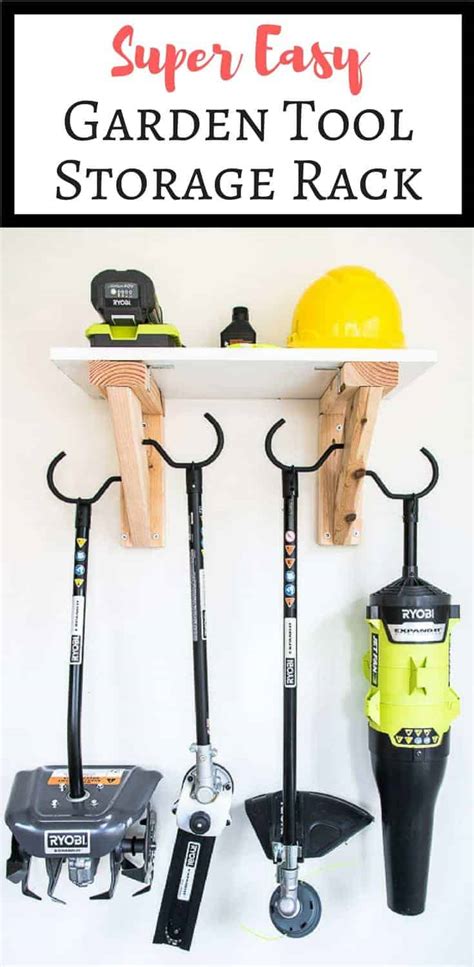 Easy DIY Garden Tool Rack