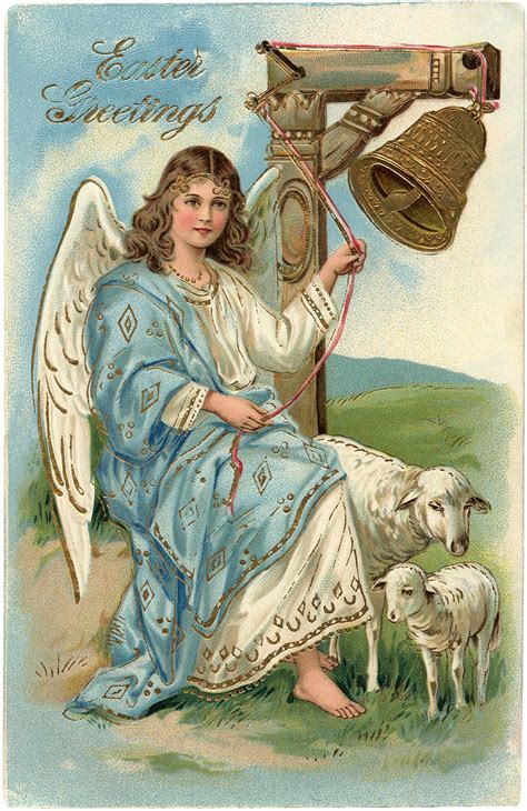 23 Easter Angels Pictures Updated Old Book Art Easter Postcards