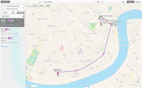 New Orleans Bus Routes Map