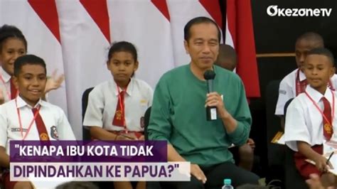 Momen Presiden Jokowi Ditanya Siswa Kenapa Ibu Kota Tak Dipindah Ke