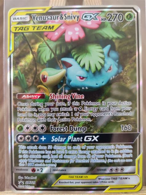 Mavin Venusaur Snivy Tag Team Gx Alternate Full Art Promo Sm