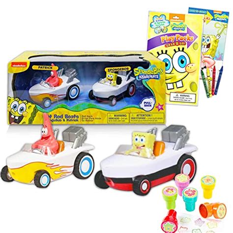 Nick Shop Bob L Ponge Squarepants Hot Rod Boat Race Bundle Lot De