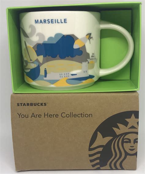 Starbucks You Are Here Collection Marseille Ceramic Coffee Mug New With