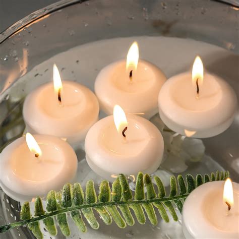 Amazon Pack Unscented Floating Candles Inch White Floating