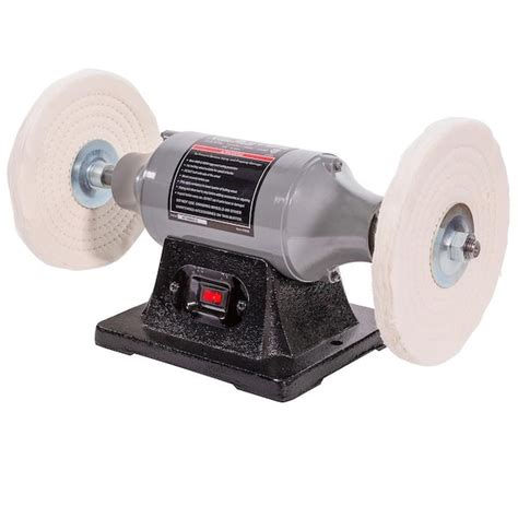 XtremepowerUS 8 in. 3/4 HP Electric Heavy-Duty Buffer Bench Top Polisher Grinder 45809-H1 - The ...