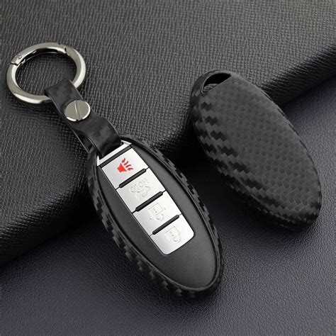 Kaufe Silikon Kohlefaser Auto Schlüssel fall Remote Shell Cover Fit