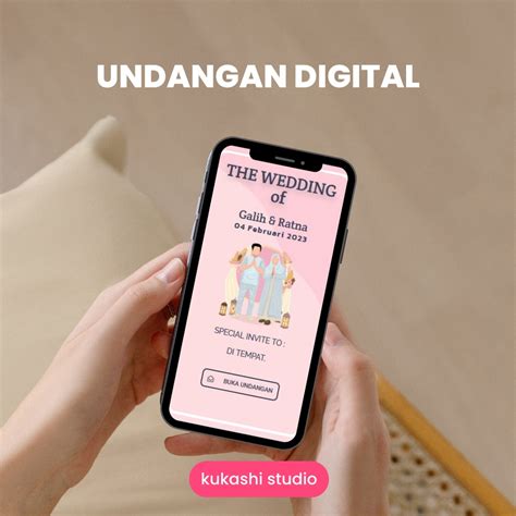 Jual Undangan Website Digital Pernikahan Estetik Elegan Simple Dengan