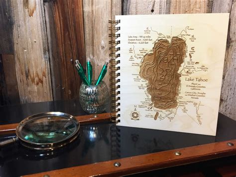 Lake Coeur D Alene Id Nautical Wood Journal Guestbook