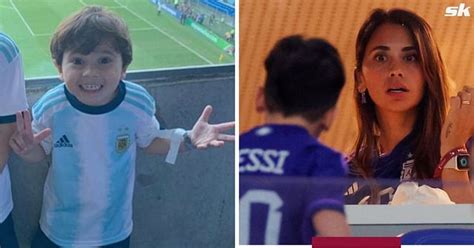 Lionel Messi’s son Mateo throws chewing gum at fans inside stadium ...