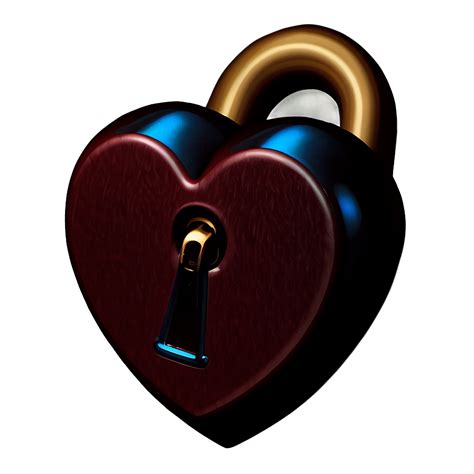 Download Heart With Lock Emoji Png Graphic 05042024