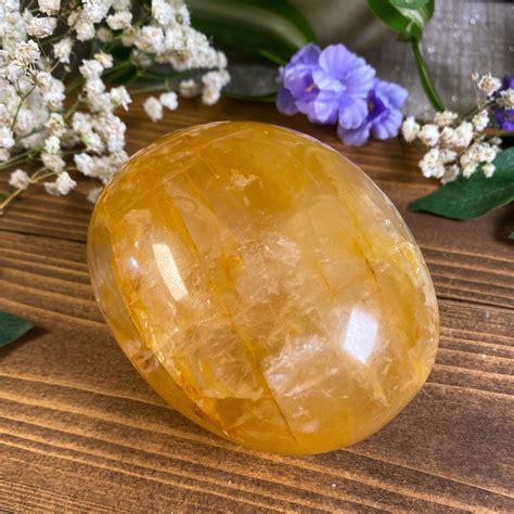 Large Rainbow Golden Healer Palm Stone