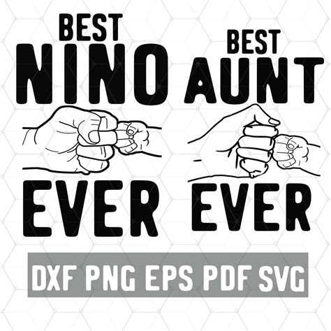 nino svg  aunt svg baby shower uncle gifts etsy