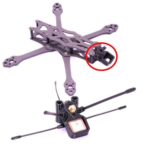 3d Printing Tpu Gps Tbs T Type Antenna Mount For Impulserc Apex Rc Fpv