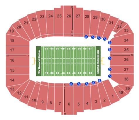 War Memorial Stadium Tickets in Little Rock Arkansas, Seating Charts ...