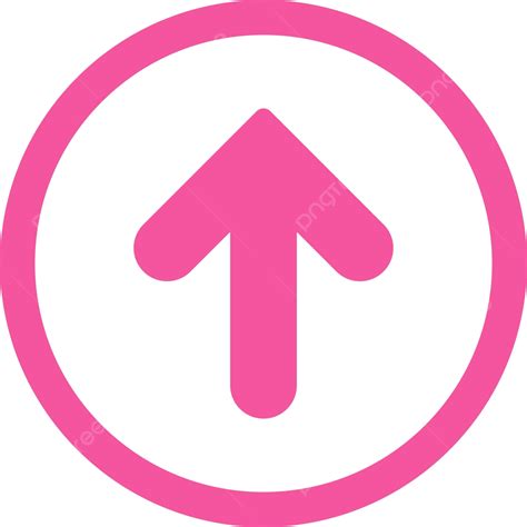 Pink Arrow Pointing Up