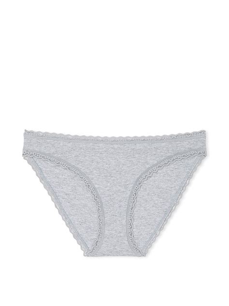 Buy Lace Waist Bikini Panty Heather Grey Order Panties Online Victoria S Secret