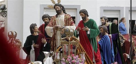 La Sagrada Cena que abrió el Jueves Santo en Cáceres el año pasado