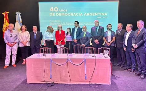 Tamarit En España Por Los 40 Años De Democracia Argentina