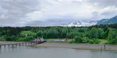 The Long Walkway Of The Cruise Terminal In To Sitka Editorial Photo