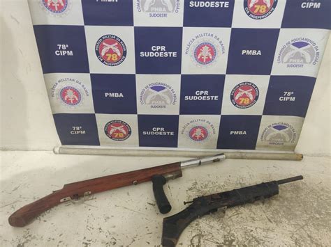 Pm Apreende Armas Artesanais Em Conquista Blog Do Léo Santos