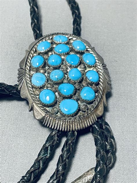 Remarkable Vintage Navajo Sleeping Beauty Turquoise S… Gem