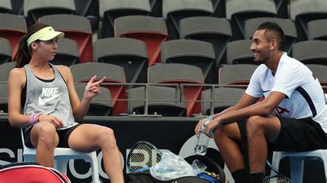 Brisbane International: Nick Kyrgios praises girlfriend Ajla ...