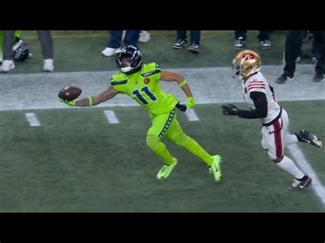 Jaxon Smith Njigba Unreal One Hand Catch Ers Vs Seahawks