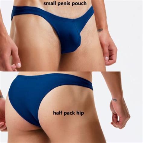 Mens Swim Briefs Sexy Low Waist Navy Blue Thong Swimsuit Gay Bikini Bathing Suit EBay