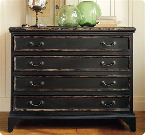 Black Distressed Dresser