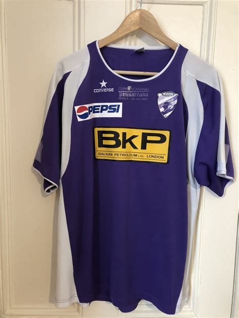 Poli Timisoara Cup Shirt Football Shirt 2006 2007 Sponsored By BkP