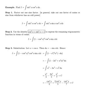 Trigonometric Integrals Lesson + Worksheet + Key (Calculus 2 / AP ...