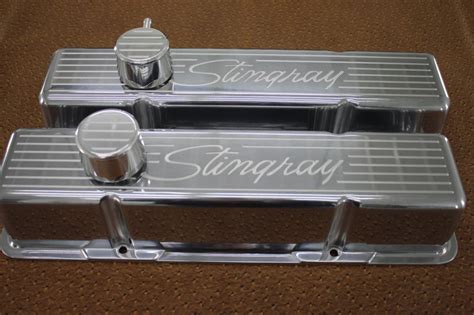 Corvette Stingray Script Tall Valve Cover Set The Hamb