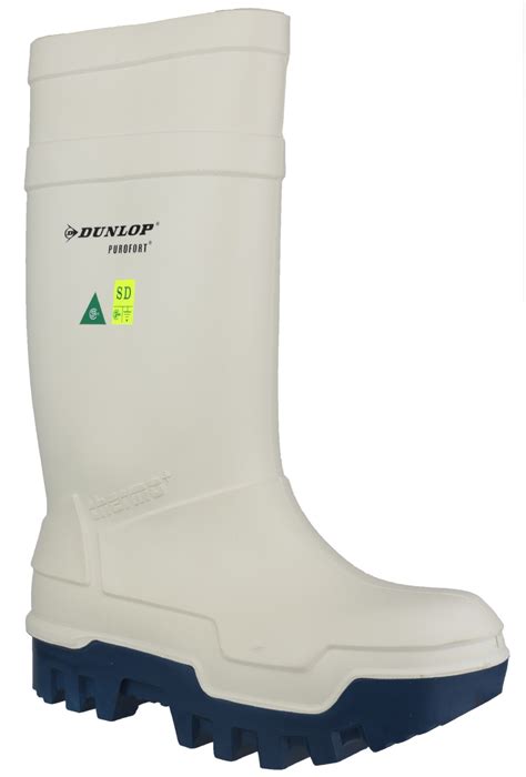 Dunlop Purofort Thermo+ White Full Safety Wellingtons - Safety Boots R Us