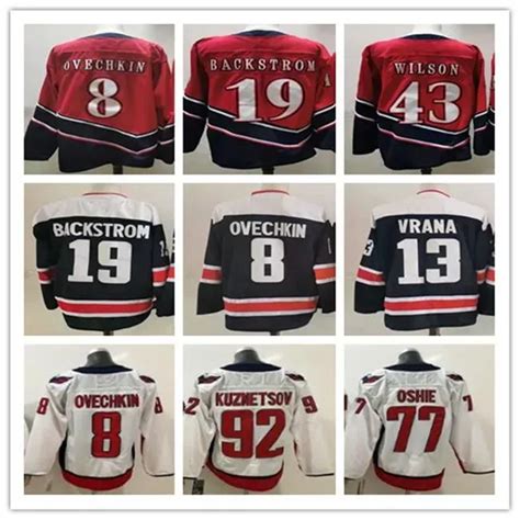 Hockey Jerseys Set 2020 21 Reverse Collection: Alex Ovechkin, Henrik ...