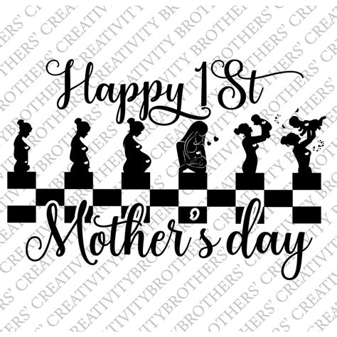 Happy 1st Mouthers Day 2024 Svg First Mothers Day Our 1st Mother