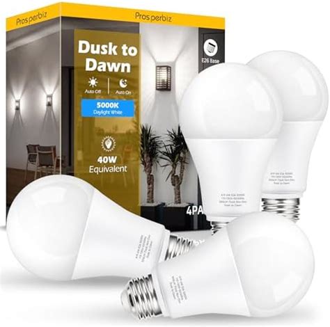 Vgogfly Sensor Lights Bulb Dusk To Dawn Led Light Bulbs Smart Lighting