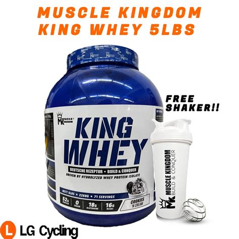 Muscle Kingdom King Whey 5lbs 2 26kg Muscle Gainer High Protein