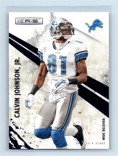 2010 Panini Rookies Stars Calvin Johnson Detroit Lions 48 EBay