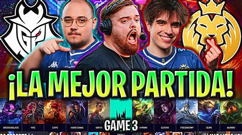 IBAI CASTEA LA MEJOR PARTIDA DEL AÑO G2 vs MDK Game 3 LEC GRAND