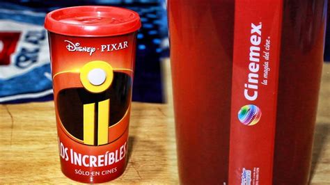 Los increíbles 2 CINEMEX Vasos Promocionales Cinemex Solo en cines