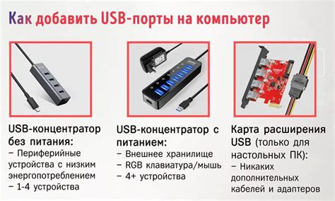 Что такое USB-разъёмы и как получить больше разъёмов