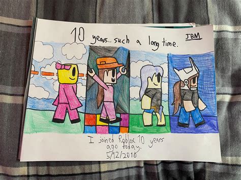 My 10th Roblox Anniversary By Julia Bm On Deviantart