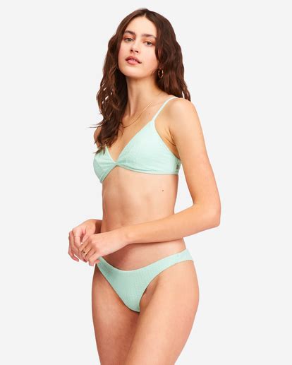 So Dazed Charlie Fixed Triangle Bikini Top For Women Billabong