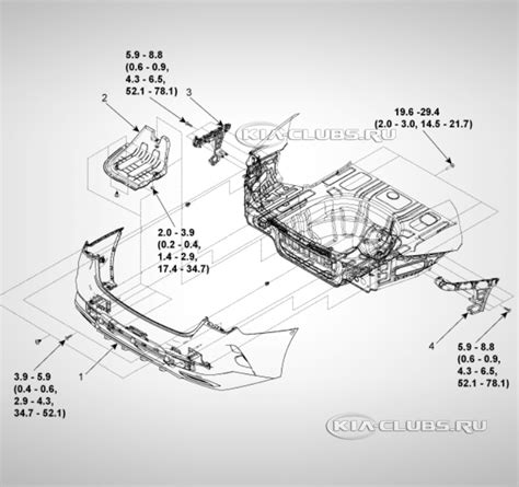 Как снять задний бампер Киа К5 (Kia K5 DL3) - Кузов, двери, крылья ...